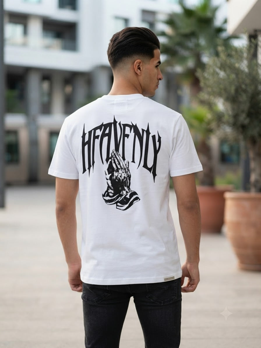 T-shirt Style Streetwear « HEAVENLY » (Blanc)