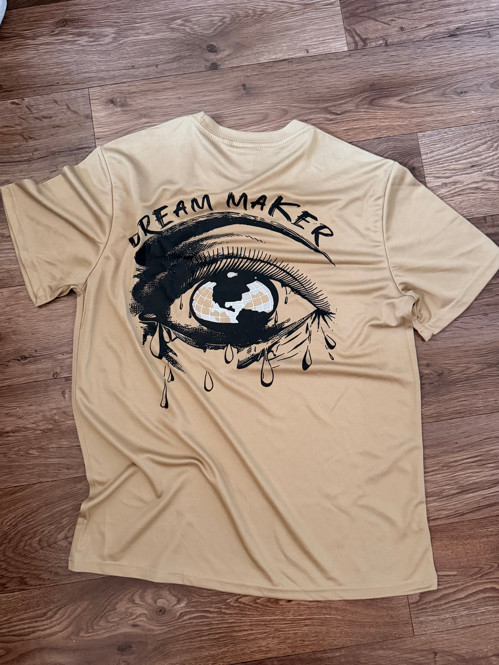 T-shirt Style Streetwear « DREAM MAKER » (Beige / Ocre)