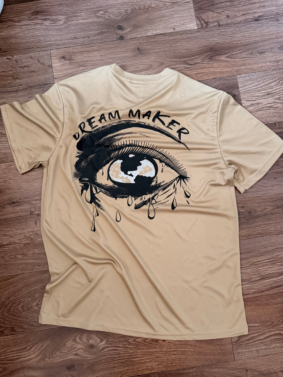 T-shirt Style Streetwear « DREAM MAKER » (Beige / Ocre)