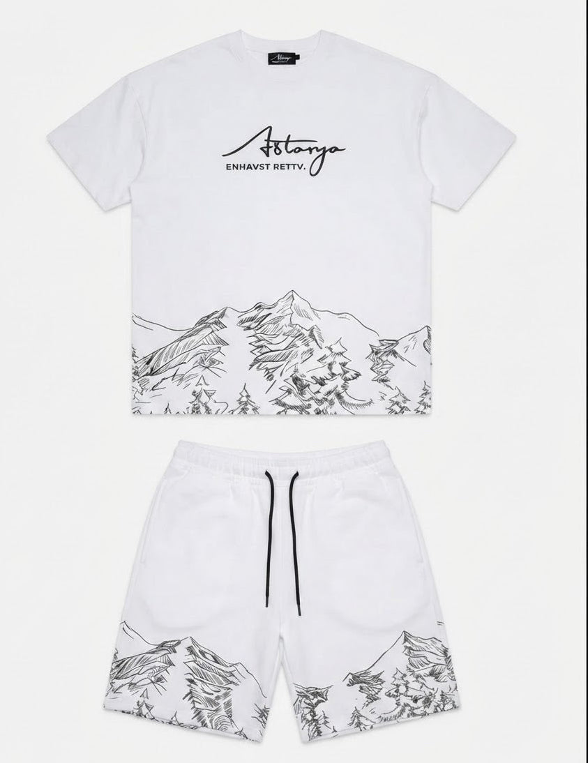 🔥 Ensemble White Mountain Streetwear (T-Shirt + Short) – 179DH Seulement !