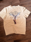 T-shirt Style Streetwear « THE REAL » (Beige / Beige Crème) M /L/ XL livraison gratuite