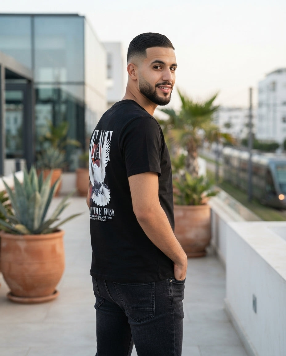 T shirt Stylé Disponible en M et L et XL / Livraison gratuite