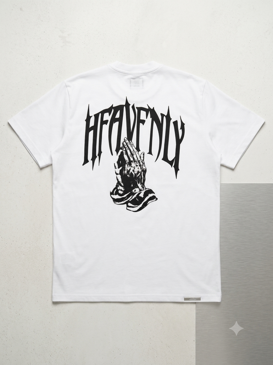 T-shirt Style Streetwear « HEAVENLY » (Blanc)