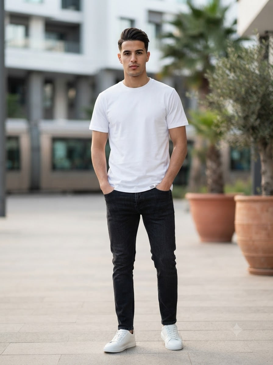 T-shirt Style Streetwear « HEAVENLY » (Blanc)