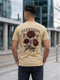 🔥 T-Shirt Oversized Beige Dark Rose – Style Streetwear Premium – 149 DH !