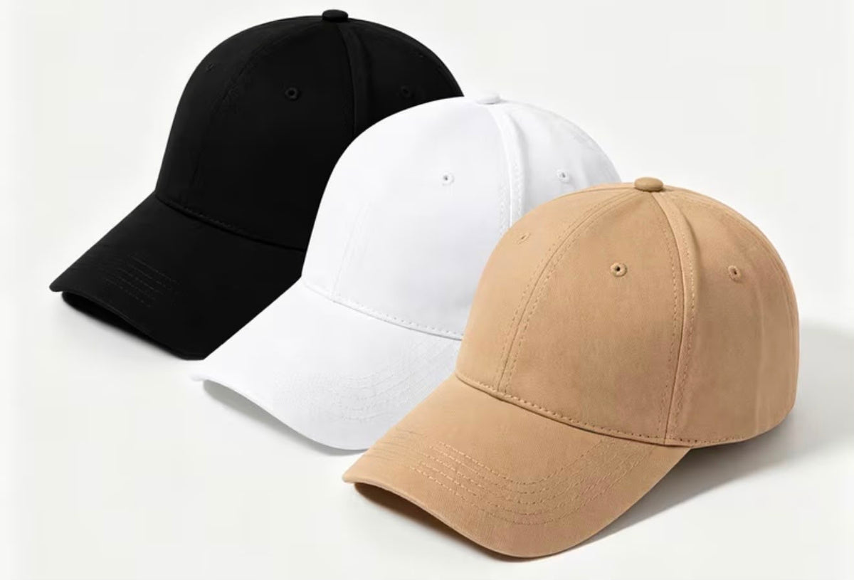 Casquette Baseball Classique Minimaliste – Noir & Blanc