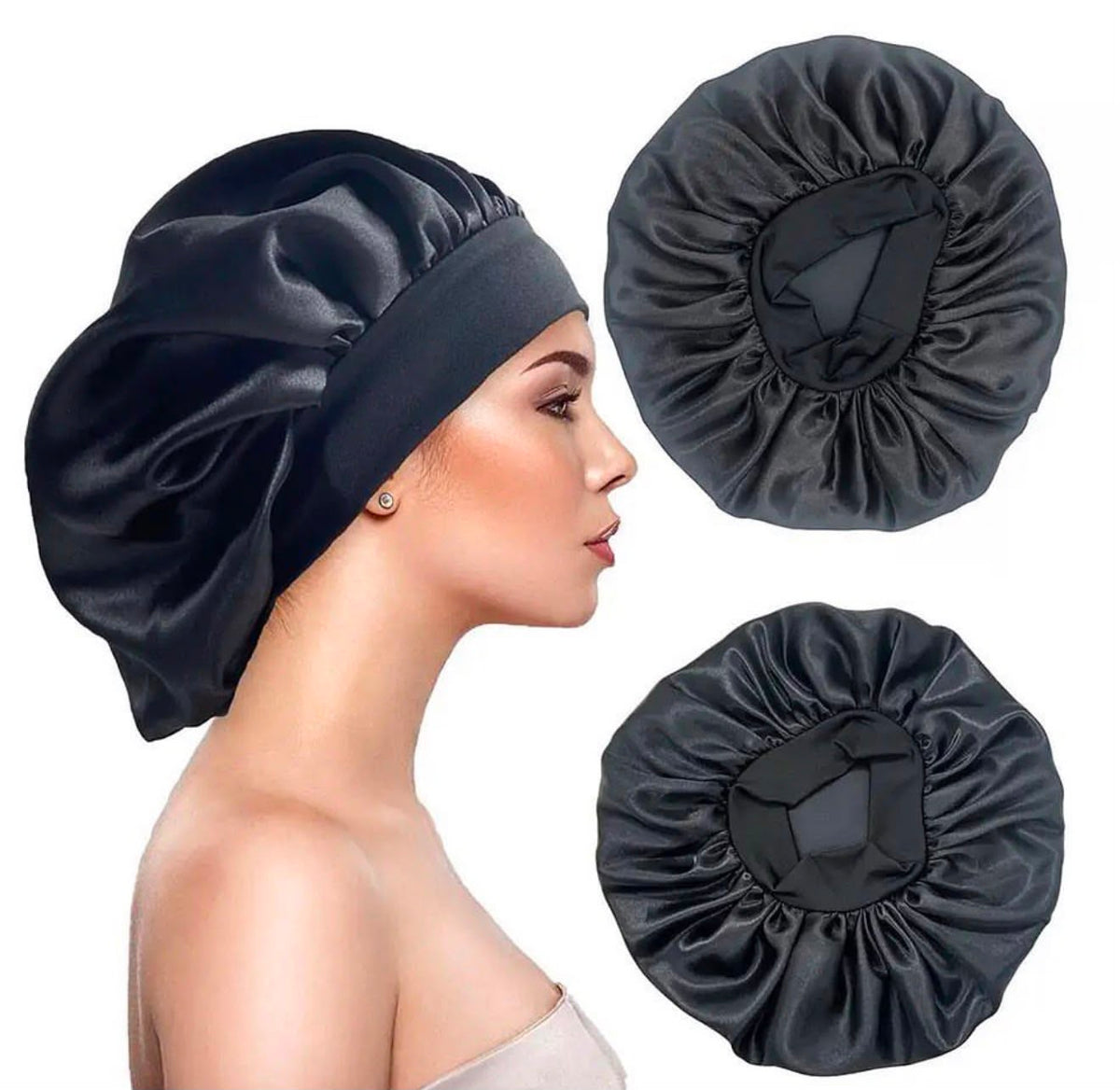 Bonnet en Satin Protecteur Cheveux – Anti-Frizz & Soin de Nuit